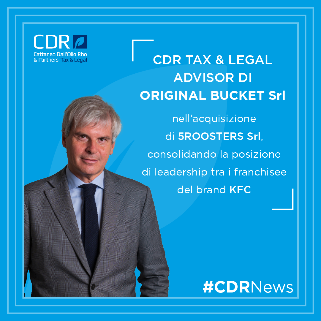 CDR Tax & Legal advisor di Original Bucket S.r.l.