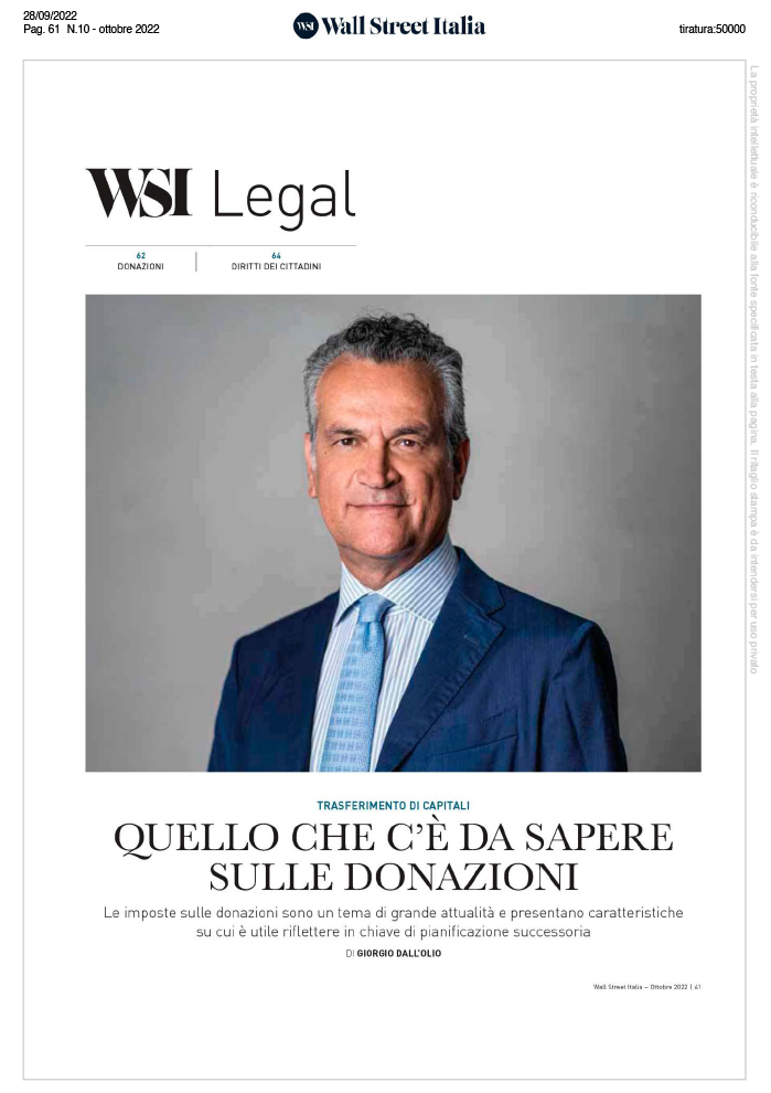 Wall Street Italia Giorgio Dall'Olio